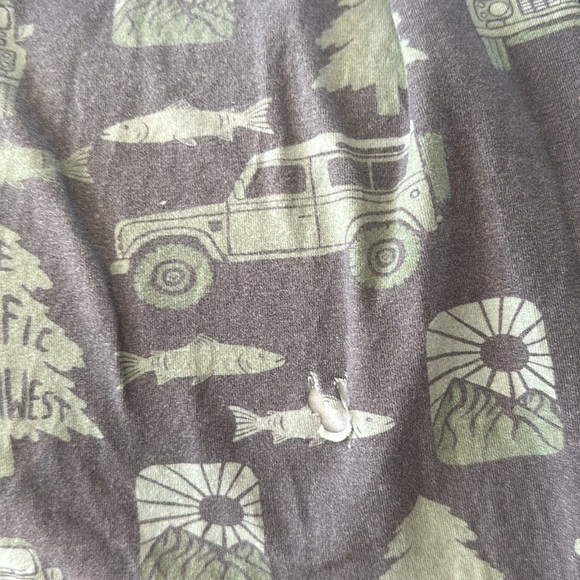 PLAY condition Rags to Raches Pacific Northwest Long Sleeve Pocket Romper 5/6 - Picture 10 of 11